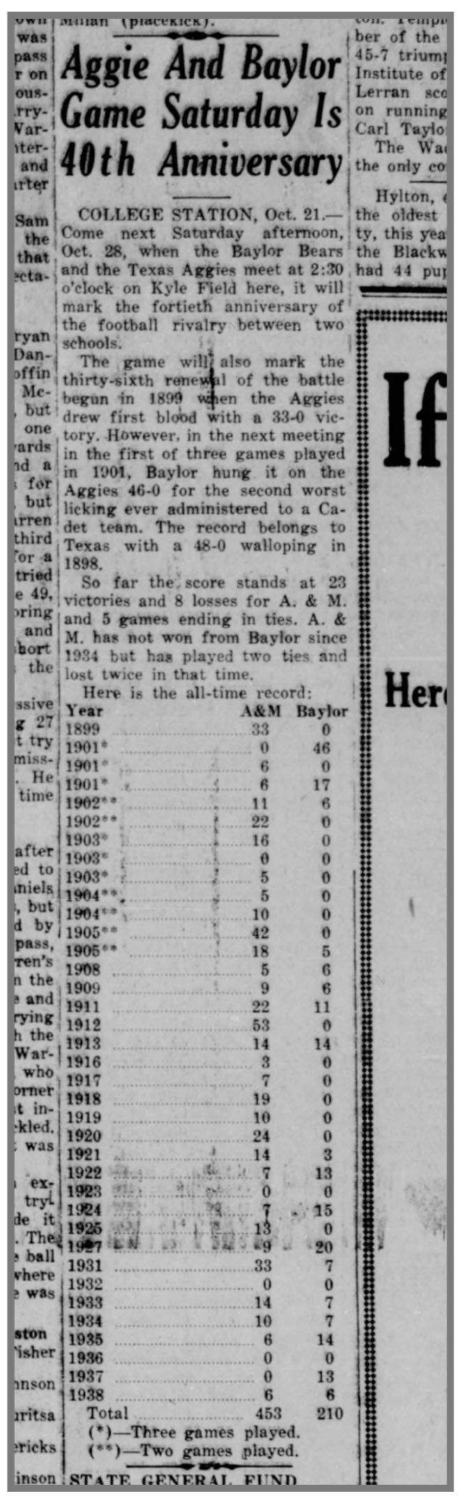 The Eagle Archives: October 21, 1939